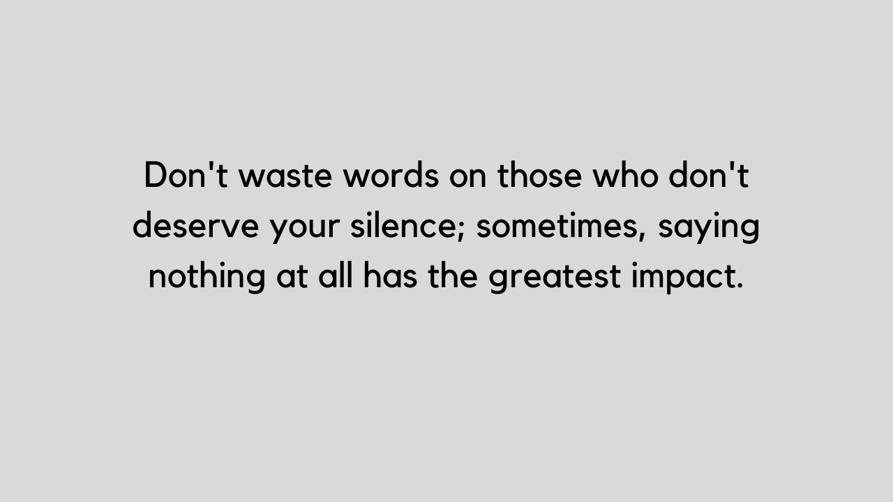 silence quotes
