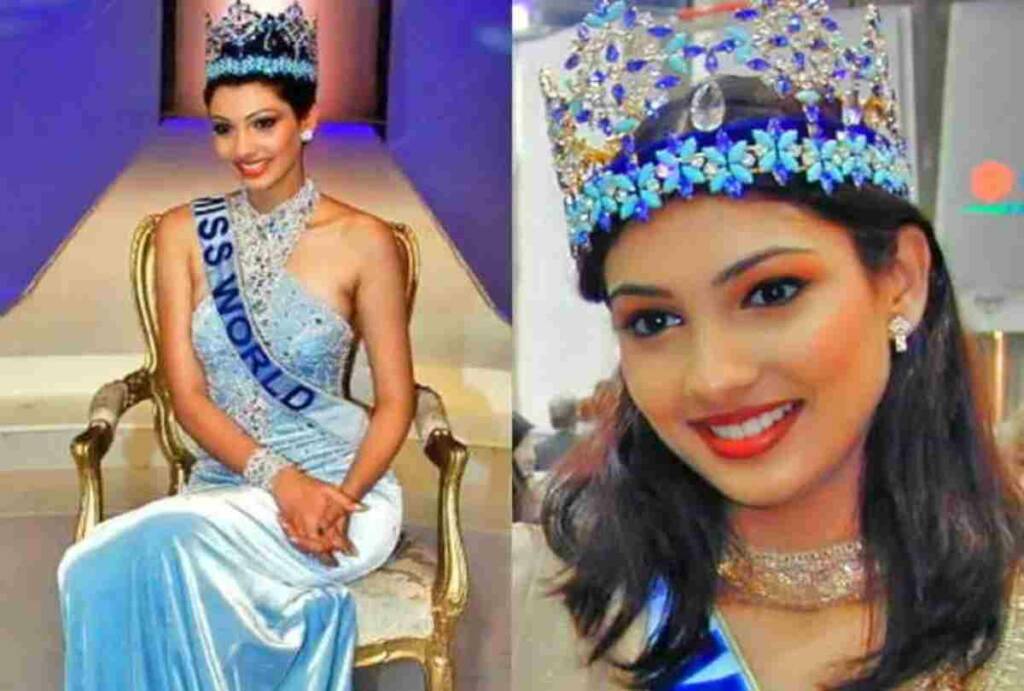 yukta mukhi with her miss world crown