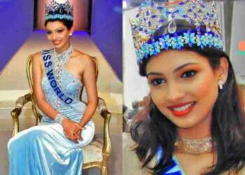 yukta mukhi with her miss world crown
