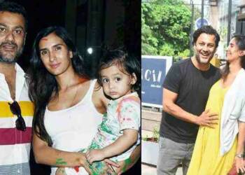 Abhishek Kapoor with his wife and kid