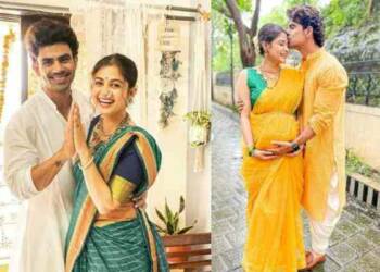 Ruchi Savarn with her husband