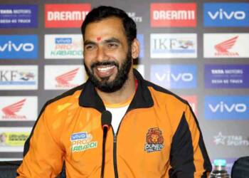 Anup Kumar in a press conference