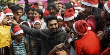 Deepak Adhikari celebrating Xmas