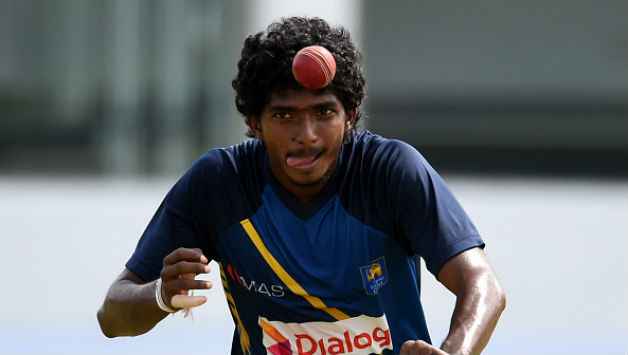 Lakshan Sandakan bowling in ODI