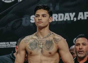 Ryan Garcia in boxing ring
