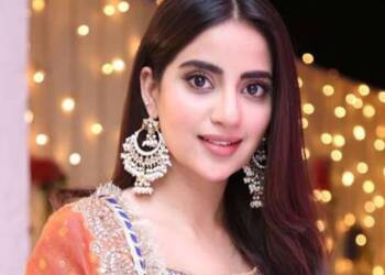 Saboor Ali in her wedding