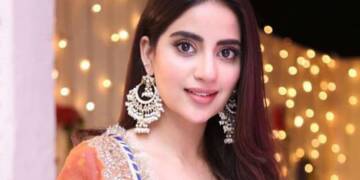 Saboor Ali in her wedding