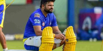 Suresh Raina in jersey of CSK