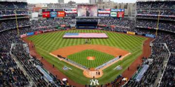 161 st Yankee Stadium drone view