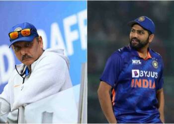 Rohit Sharma playing pull shot