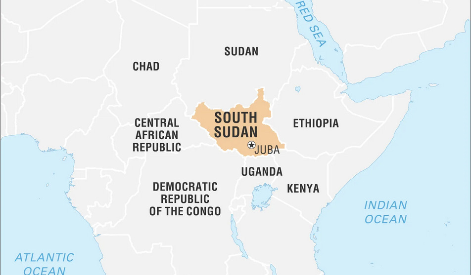 Map of South Sudan