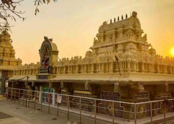 Bhadrakali Temple Warangal evening view