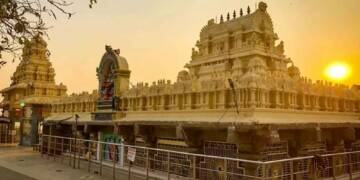 Bhadrakali Temple Warangal evening view