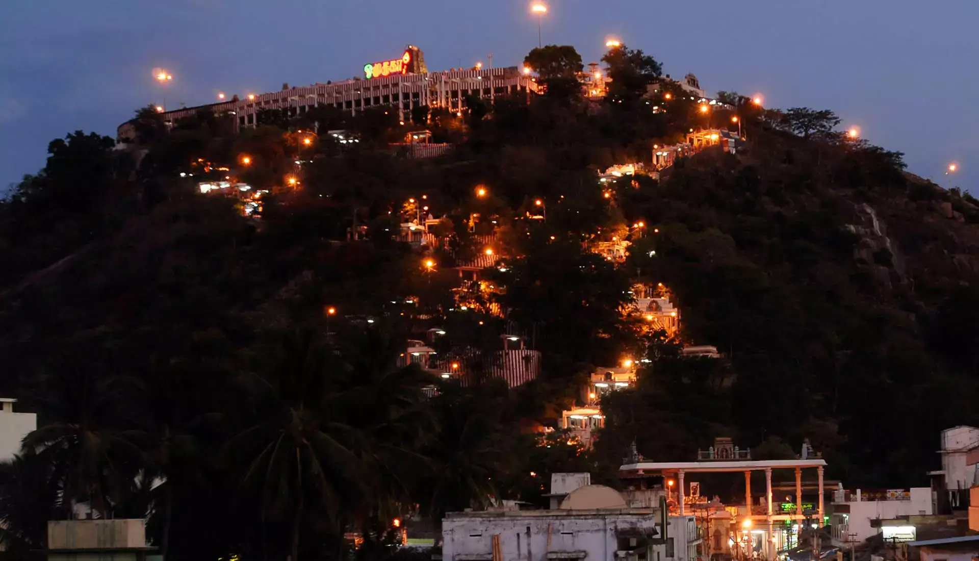 Palani Temple night view