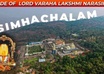 Simhachalam Temple drone view