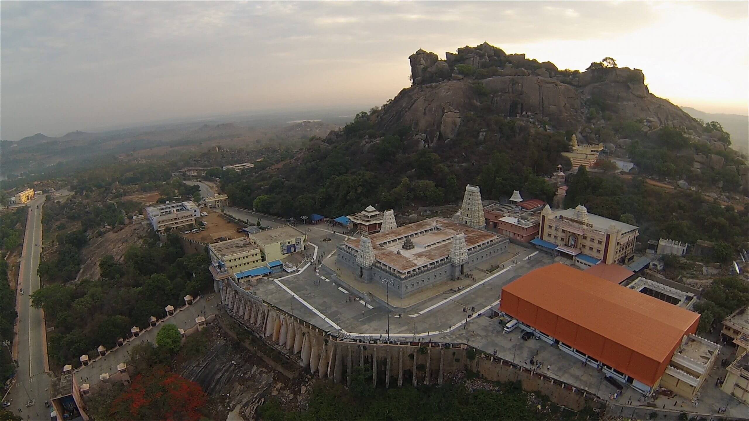 Adichunchanagiri Temple drone view