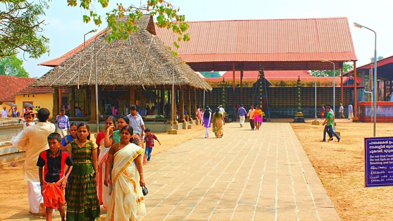 Balkampet Yellamma Pochamma Temple complex wide view