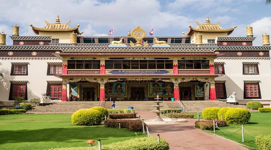 Tibetan Monastery Coorg building 