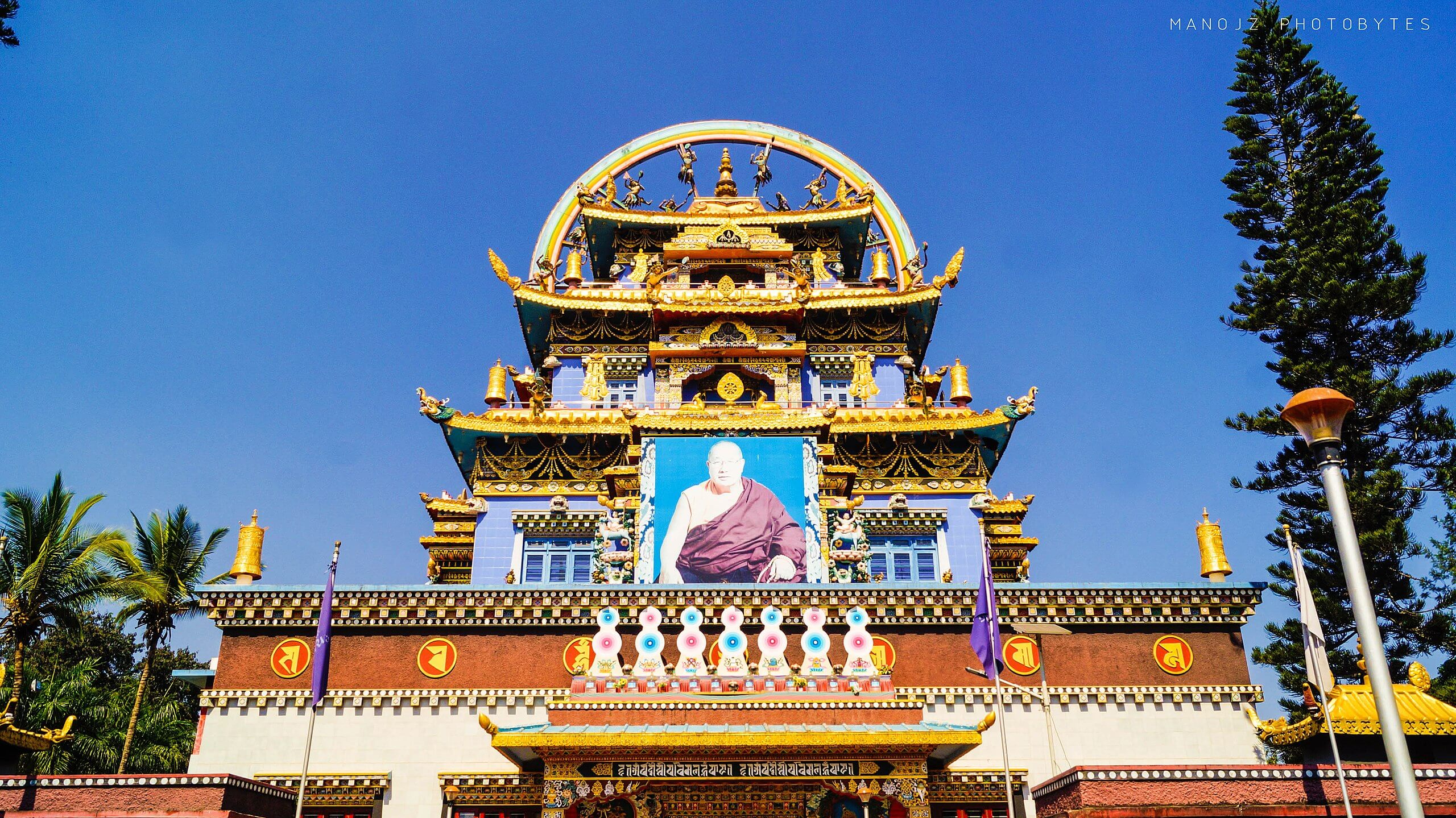 Tibetan Monastery Kushalnagar entry gate