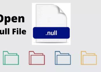 Open null file