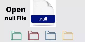 Open null file