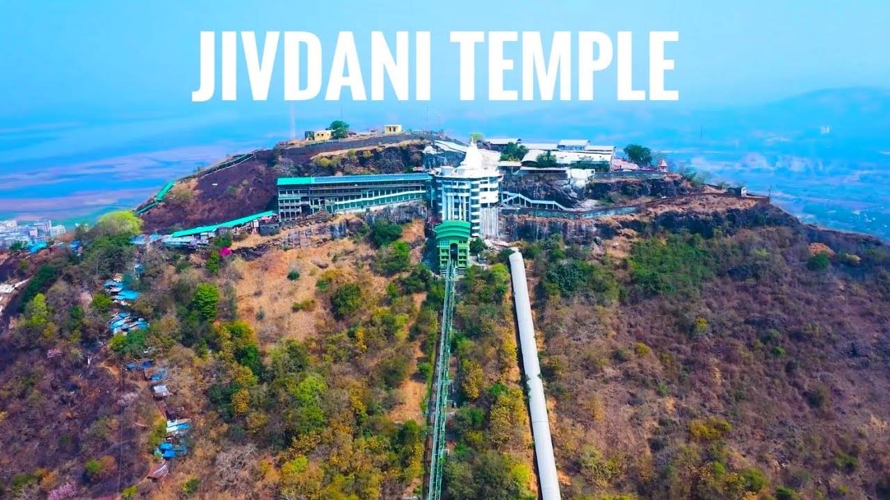 Jivdani Temple Virar Drone view 