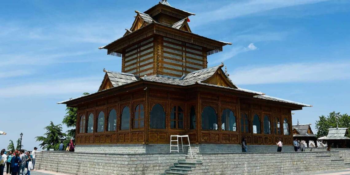 Tara Devi Temple view large