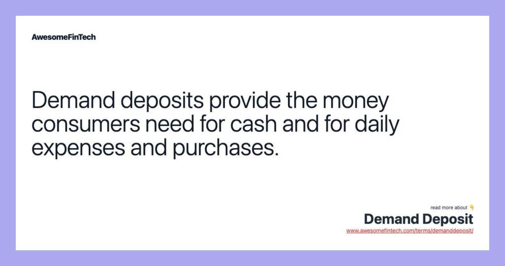 demand deposits as money
