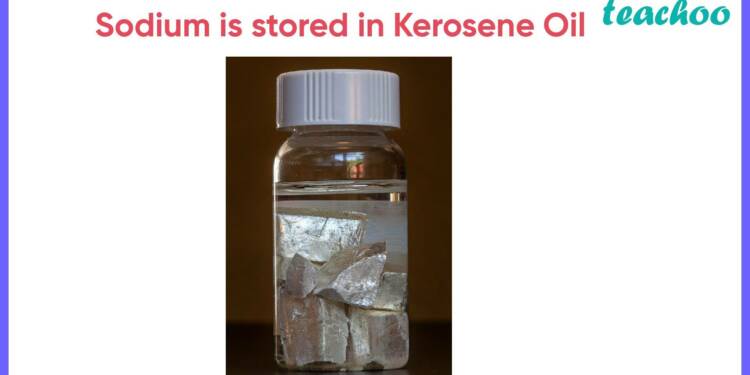 Sodium immersed in kerosene oil