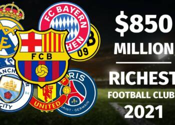 10 richest football clubs in the World with total valuation