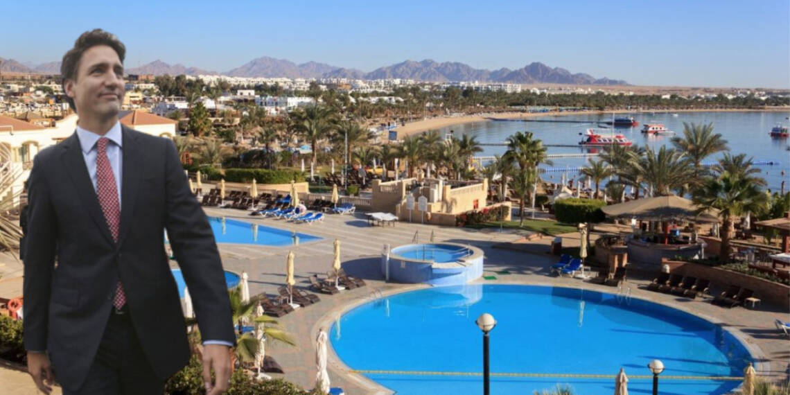 Trudeau chooses the most environment unfriendly hotel in Egypt to attend an environment summit