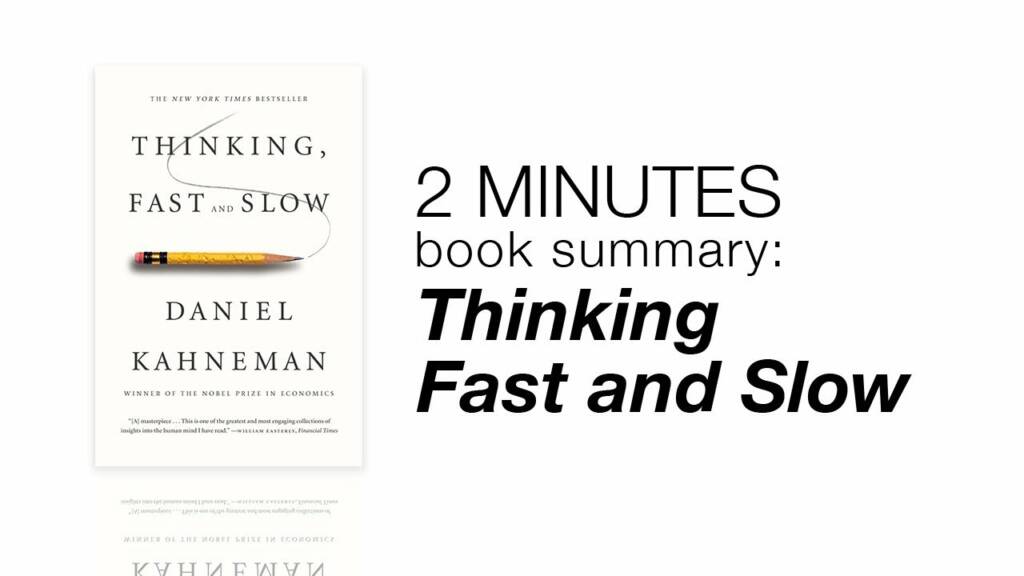 Thinking fast and slow Book lessons