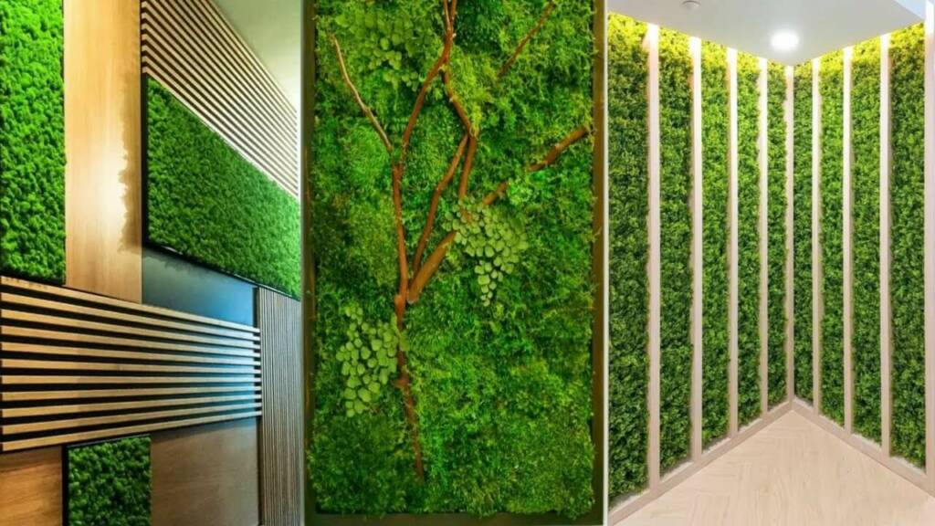 Artificial grass wall design ideas thumbnail