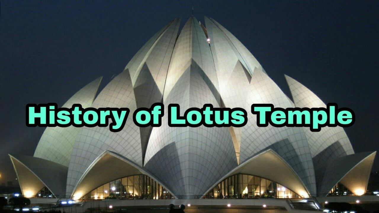Delhi Lotus Temple close up 