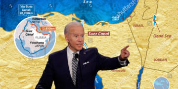 With its Suez Canal misadventure Biden is bringing the world close to WW III   