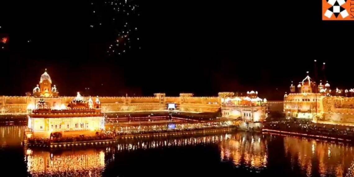 Golden Temple Amritsar diwali celebration