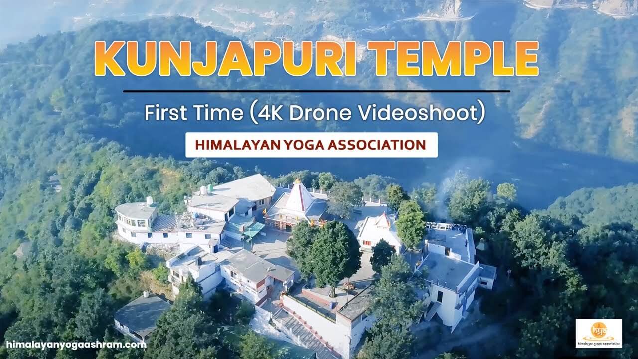 Tehri Kunjapuri Temple drone view