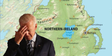 Biden’s attempt at Irish humour falls flat in Northern Ireland