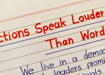 Action speak louder than words idea poster