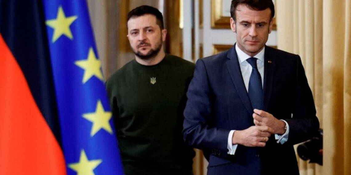 Zelensky Macron talks: Ukraine asked the French for arms. The French dispatched ambulances