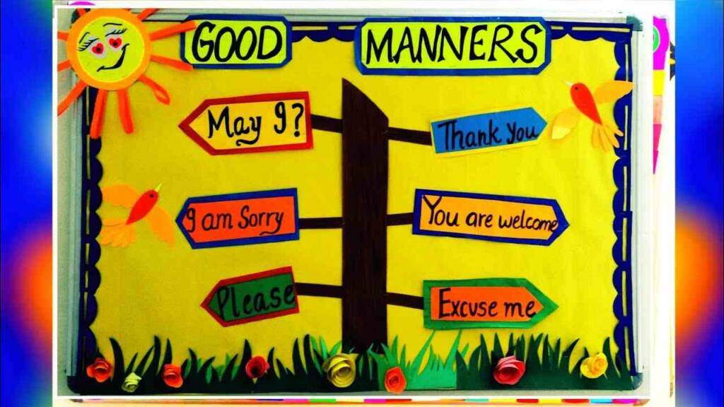 Good manners chart ideas poster