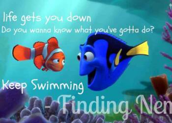 Just keep swimming quote