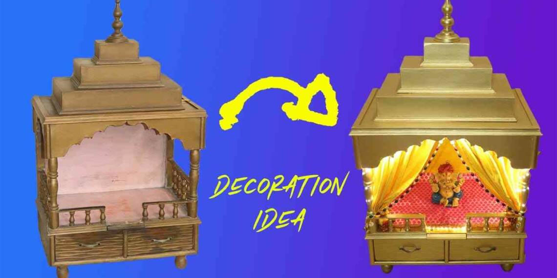 Mandir decoration ideas poster