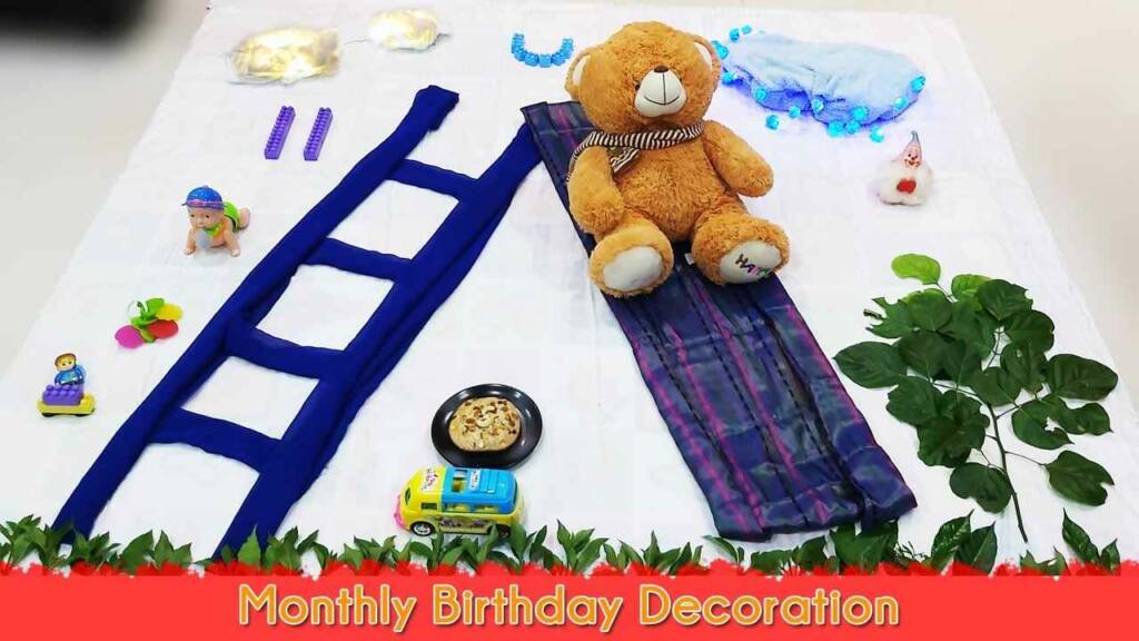 Monthly birthday ideas for baby boy poster
