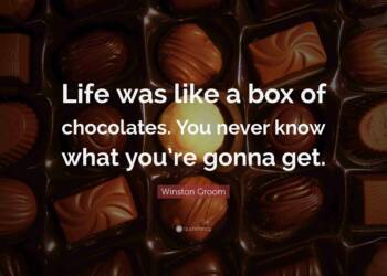Quote life is like a box of chocolates poster