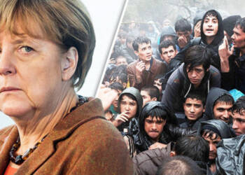 Angela Merkel burned France