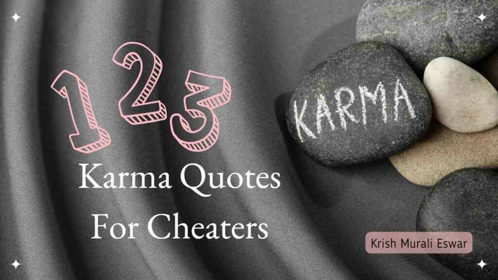 Cheaters Karma Quotes