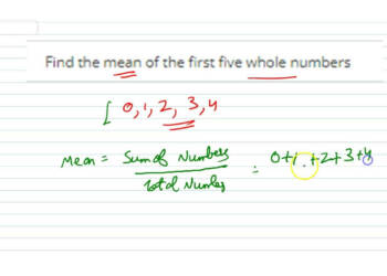 Find the Mean of First Five Natural Numbers