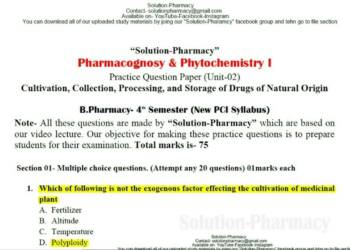 Pharmacognosy scope