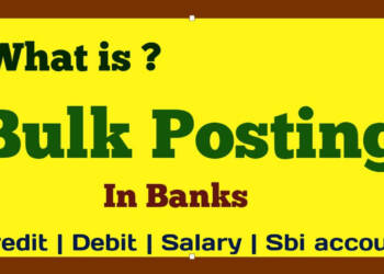 What Is Bulk Posting In SBI